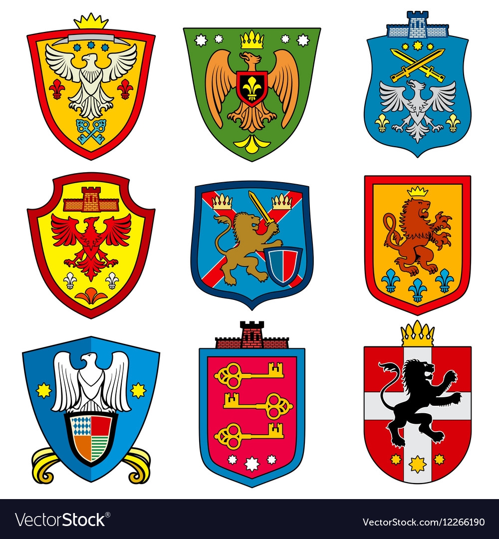 картинки гербов феодальных немецких рыцарей