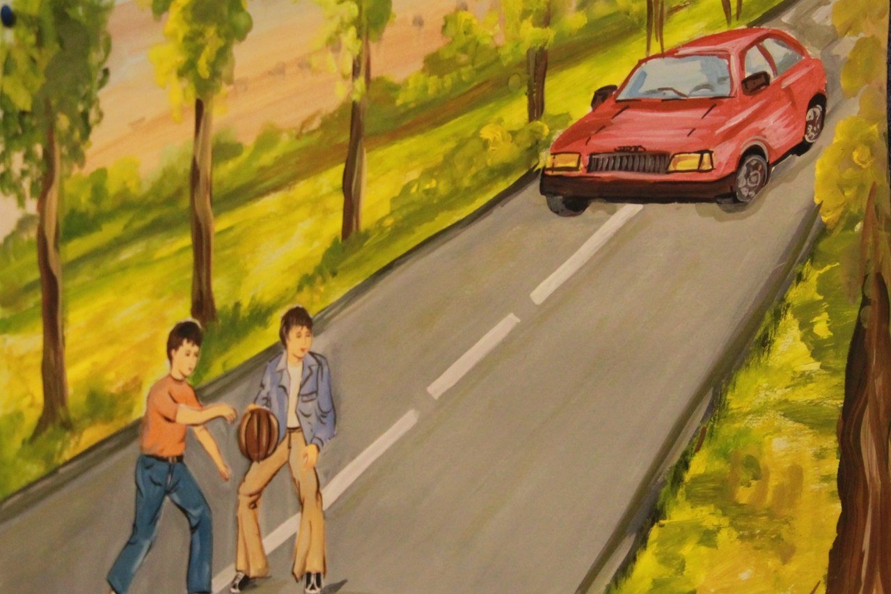Коля с родителями едет на машине. Машина на дороге иллюстрация. Рисунок на тему безопасная дорога. Машина на дороге рисунок. Рисование дорога для машин.