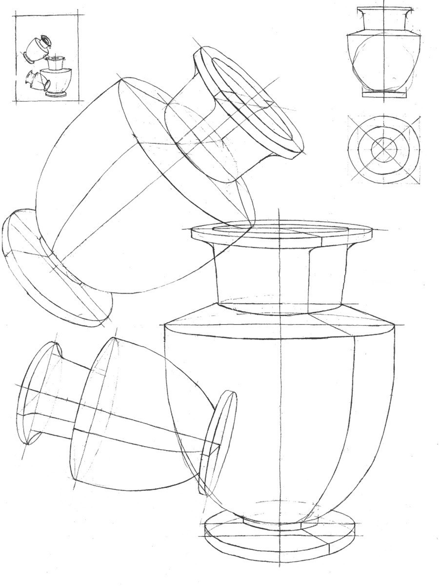 Вазы поэтапно карандашом. Античная ваза рисунок Академический. Гипсовая ваза Академический рисунок. Рисование предметов комбинированной формы (ваза, Кринка).. Гипсовая ваза Академический рисунок построение.