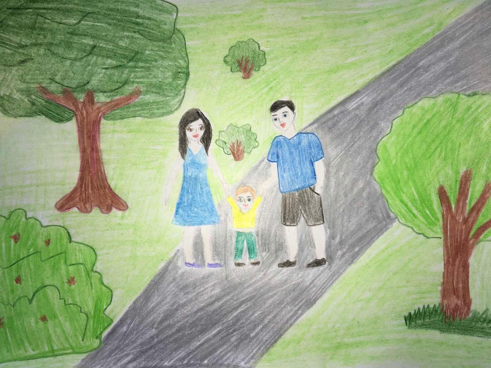 Дружная семья 1 класс. Рисунок на тему дружная семья. Рисунок моя семья. Рисунок моя семья 1 класс. Детские рисунки моя дружная семья.