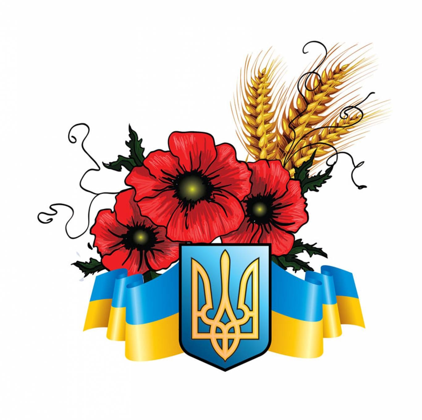 Раскраска герб Украины - «ixtira TV» — развитие, обучение и развлечение для детей