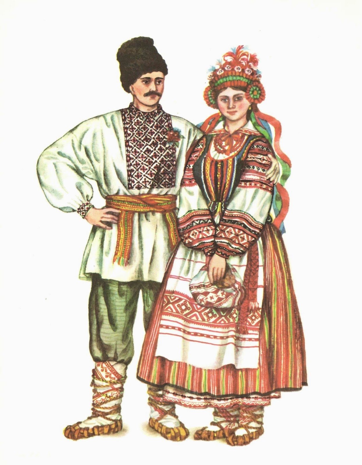Украинская кухня и костюмы