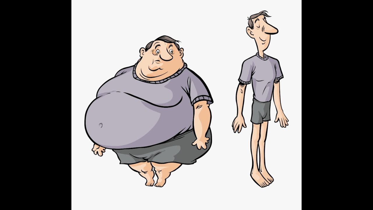 Толстый сохнет худой. Эволюция худых людей в толстых рисунок. Лень жирный человек рисунок. Карикатура на стройного мужичка с животиком. Как быстро нарисовать Толстого человека.