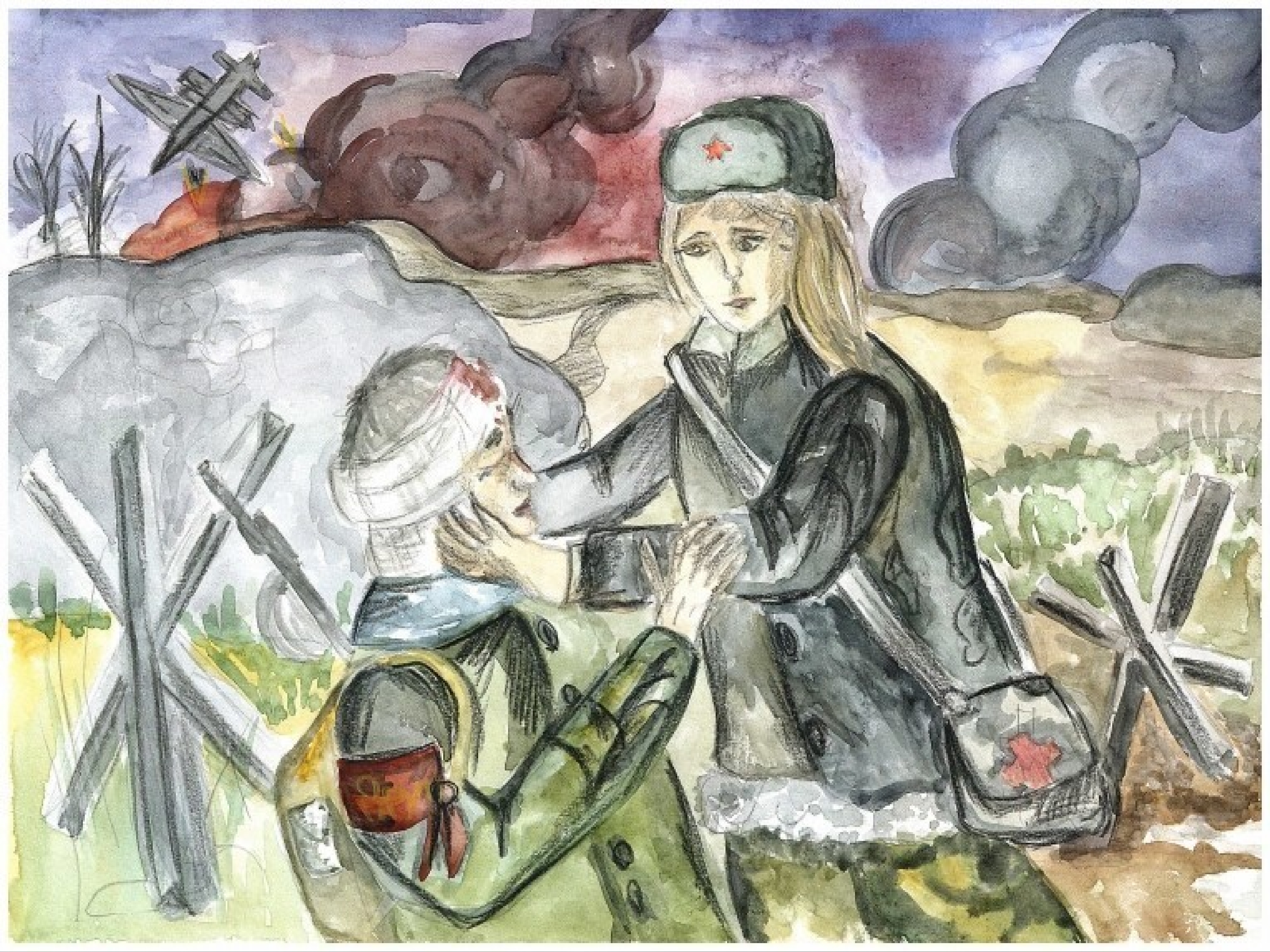 Рисунок на тему дети войны