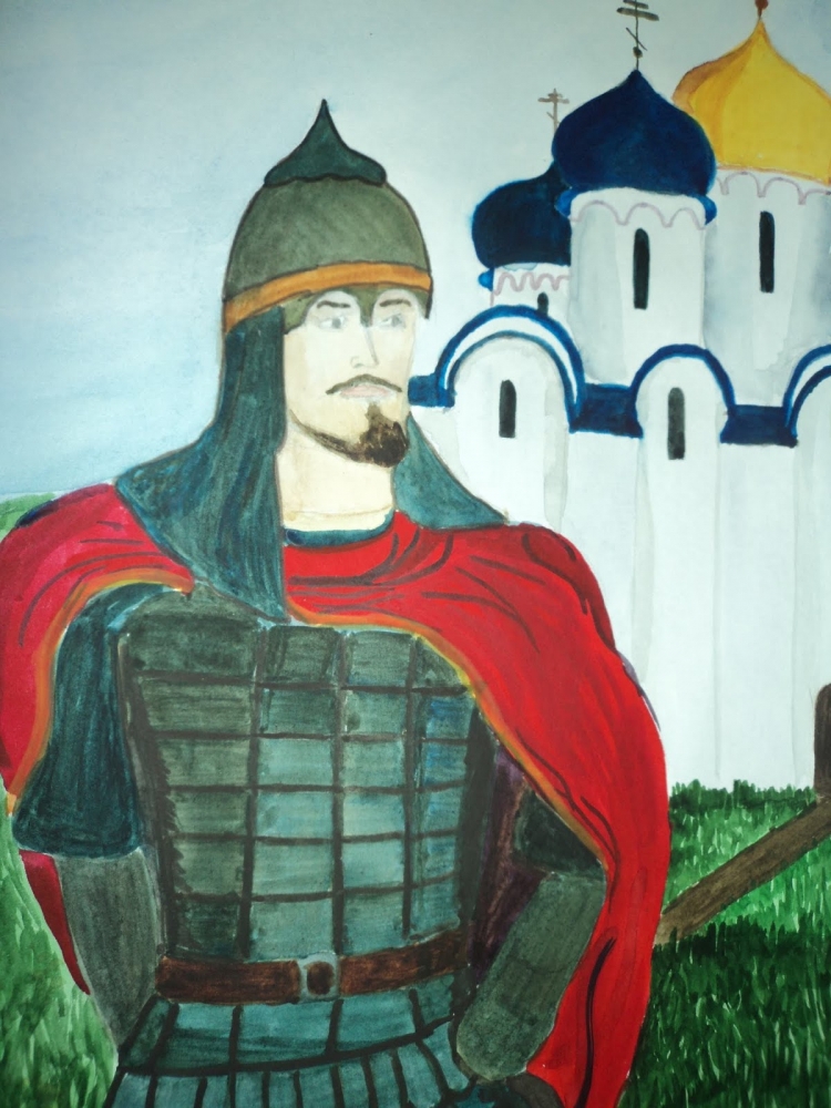 Александр Невский рисунок
