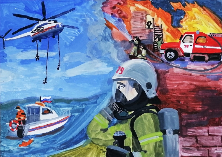 Рисунок мчс россии