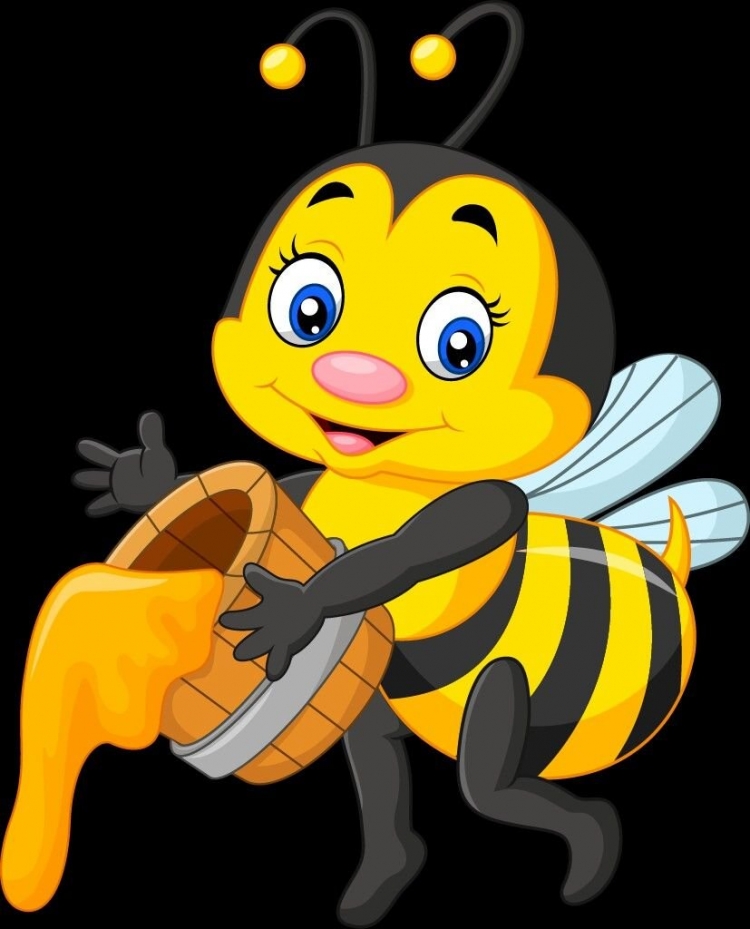 Нарисованная пчелка