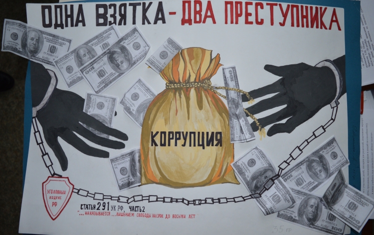 Коррупция плакат
