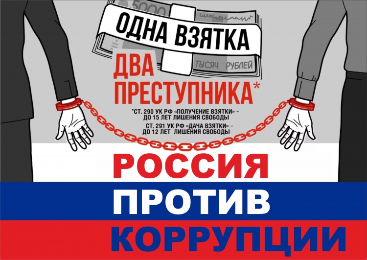 Плакат на тему борьба с коррупцией