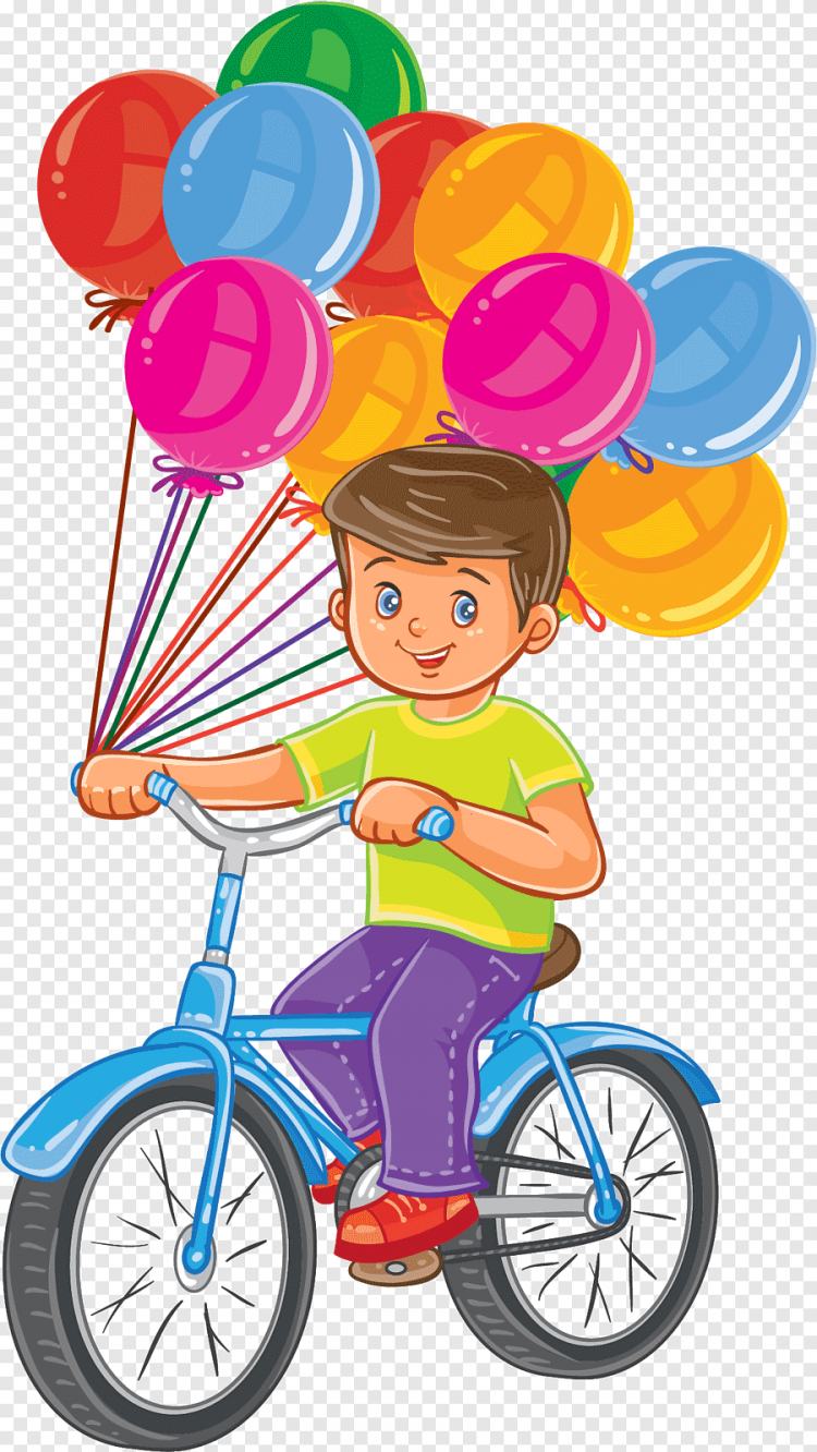 Ребенок на велосипеде рисунок
