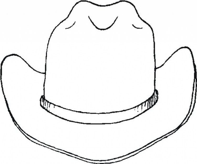 Ковбойская шляпа рисунок