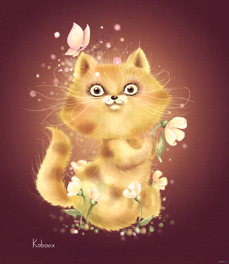 Котики мультяшные