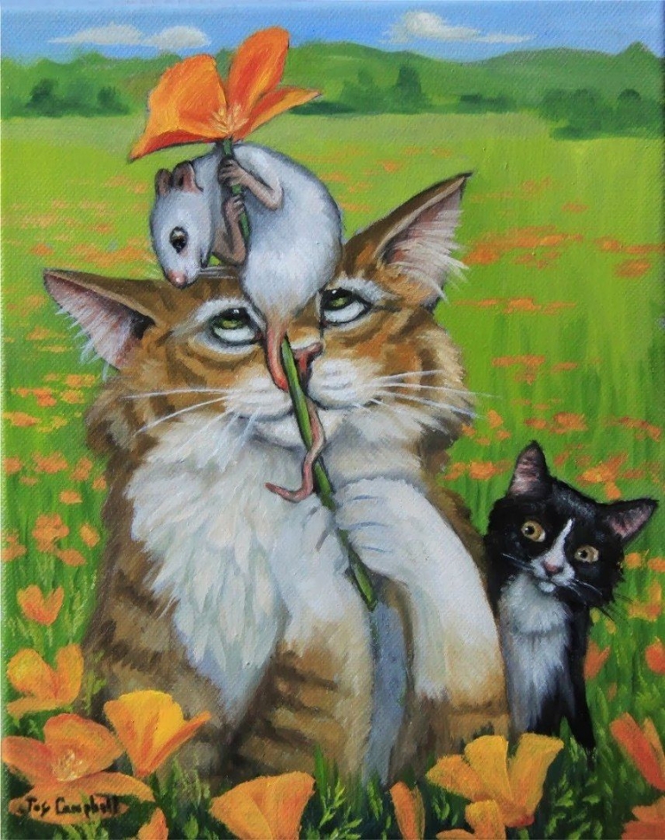 Джой Кэмпбелл -художник котов
