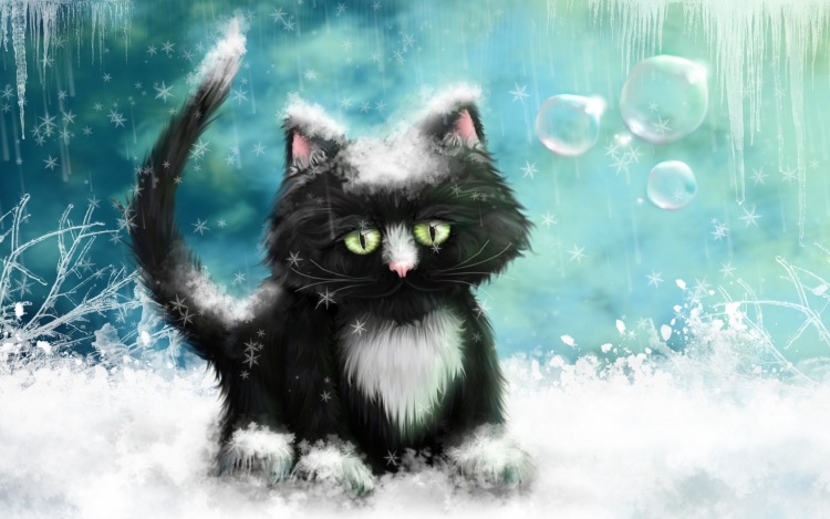 Котик рисунок