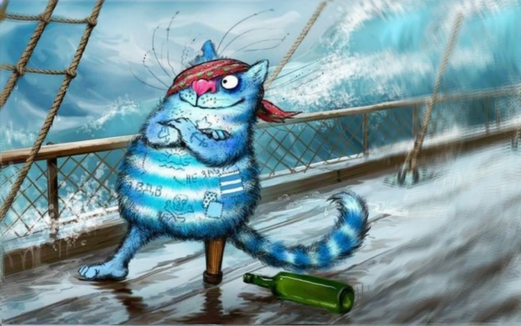 Синий кот Ирины Зенюк