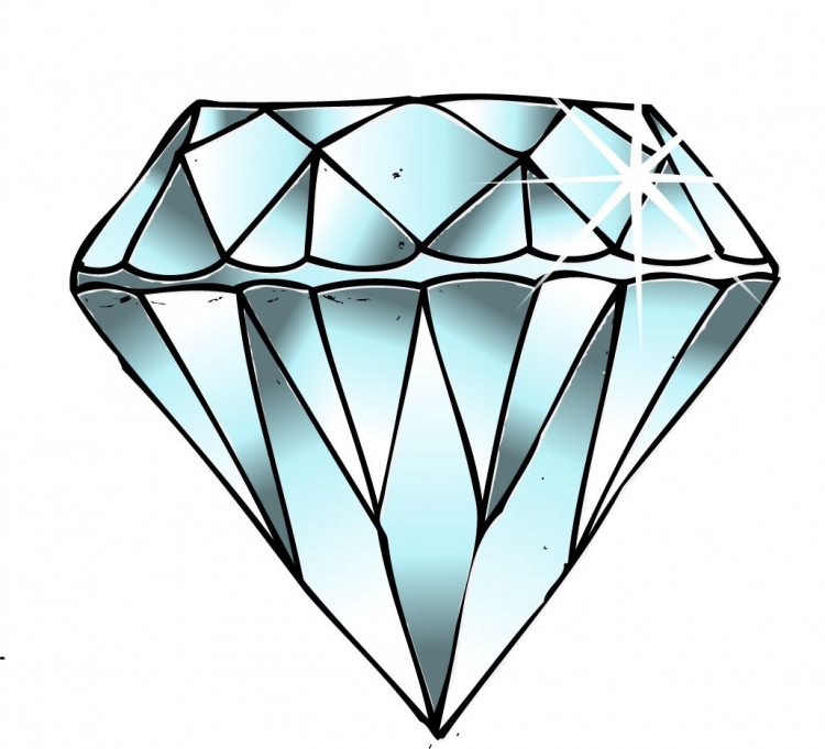Нарисованный алмаз