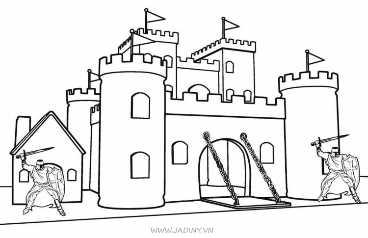 Замок рыцаря рисунок