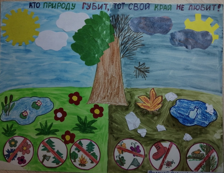 Дети нарисовали, как нужно бережно относиться к природе | биржевые-записки.рф