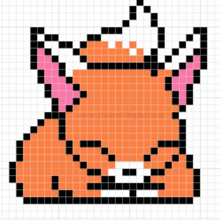Рисунки по клеткам маленькие