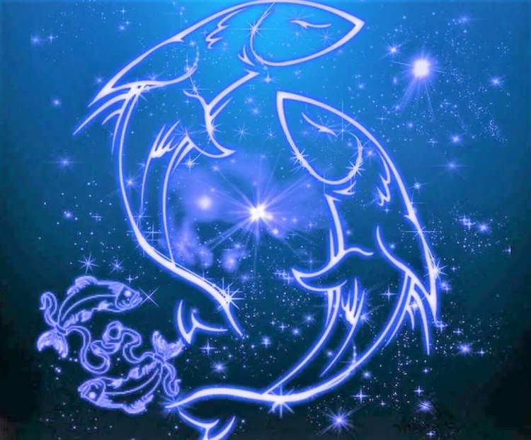 Рисунок знака зодиака рыбы
