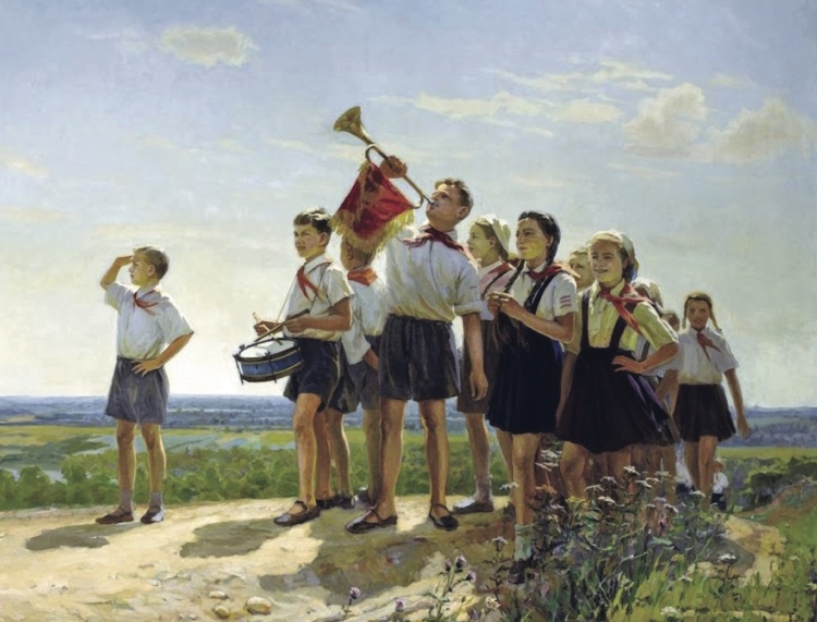 Пионеры Николай Беляев "счастливые", 1949