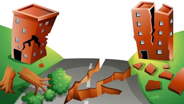 Землетрясение vector