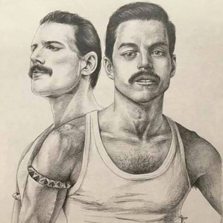 Фредди Меркьюри шарж