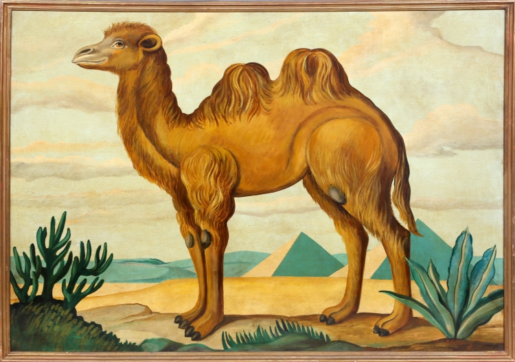 Верблюд в пустыне рисунок