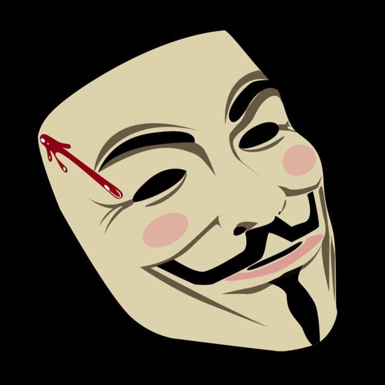 Рисунки на маску анонимуса