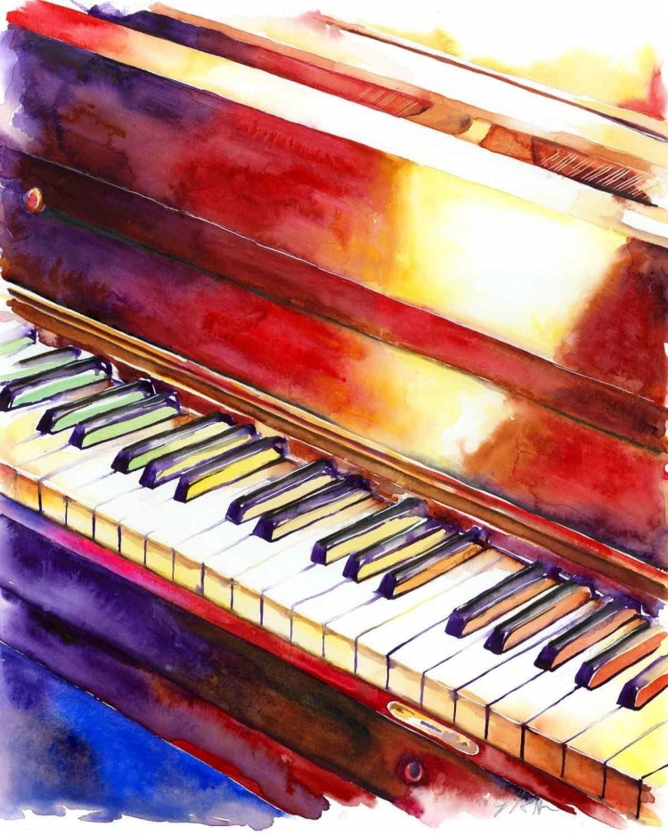 Нарисованное пианино