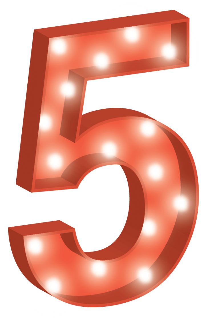 Цифра 5 3д