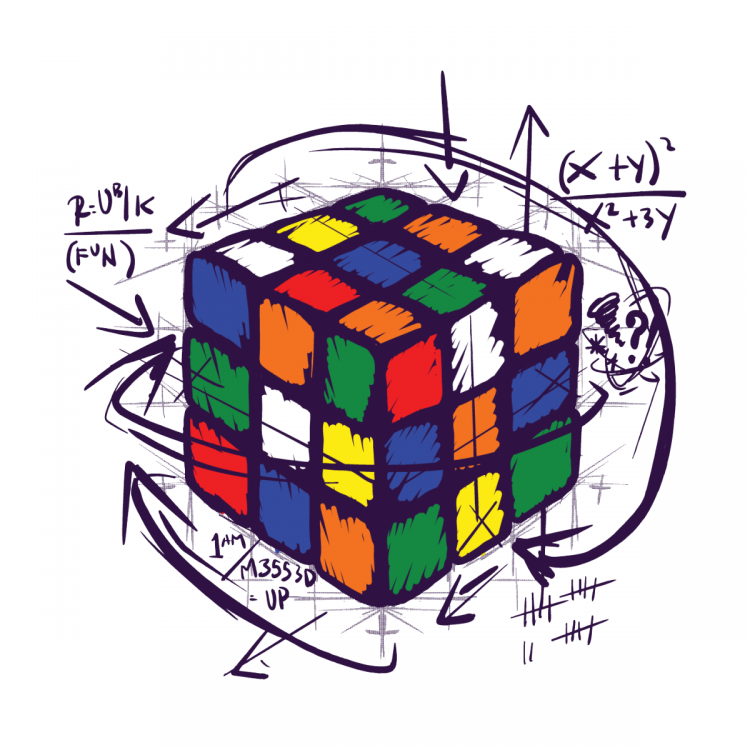 Рисунки кубика рубика