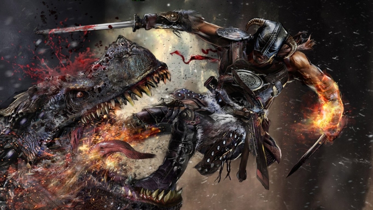 The Elder Scrolls Skyrim Dovahkiin Art