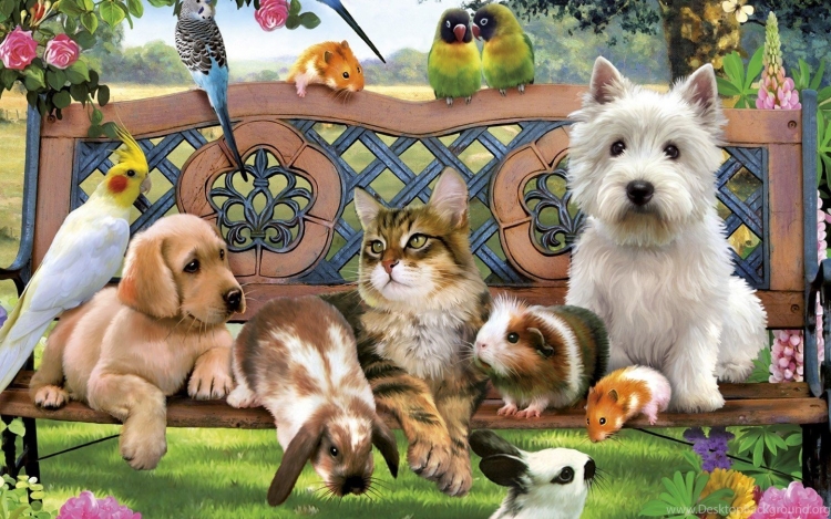 Кошка с котятами иллюстрация