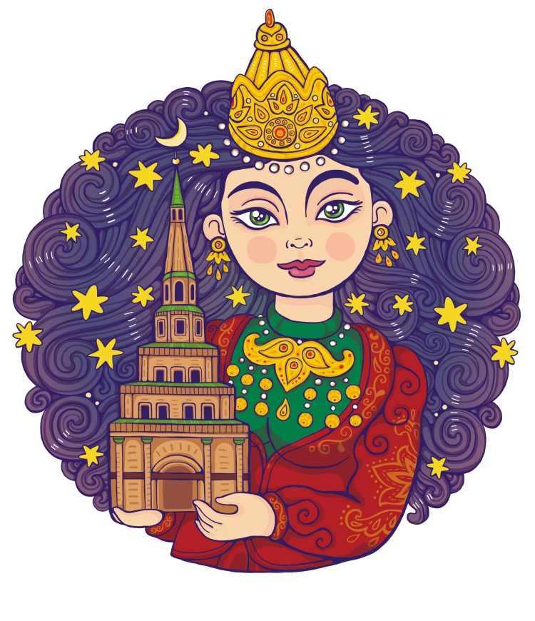 Сююмбике царица Казанская рисунок