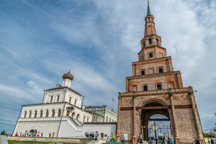 Башня Сююмбике акварель