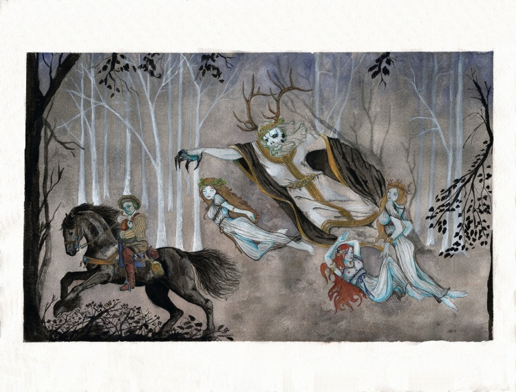 Лесной царь шуберт рисунок