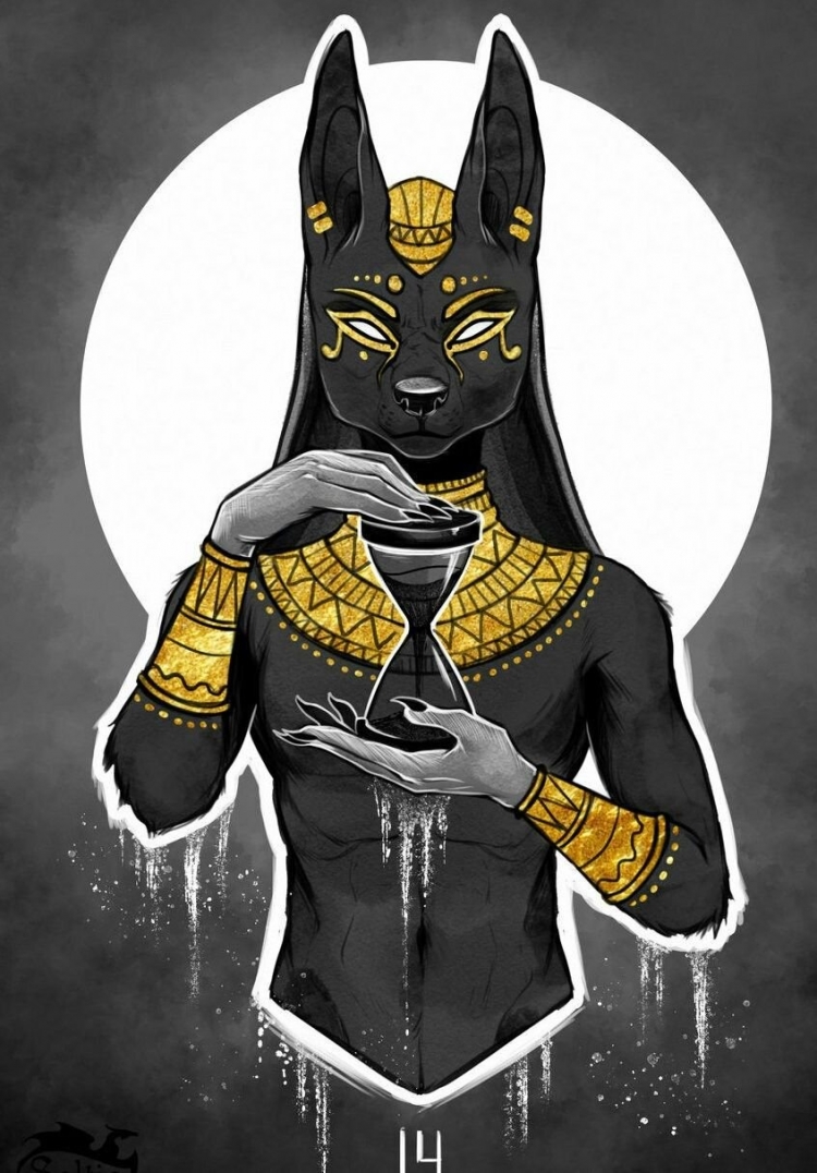 Египетский бог рисунок