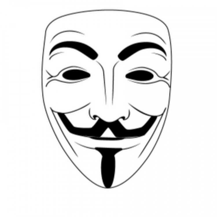 Анонимус маска рисунок