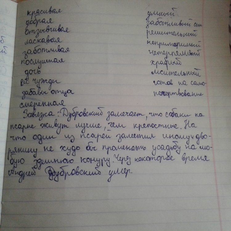 Сочинение Дубровский