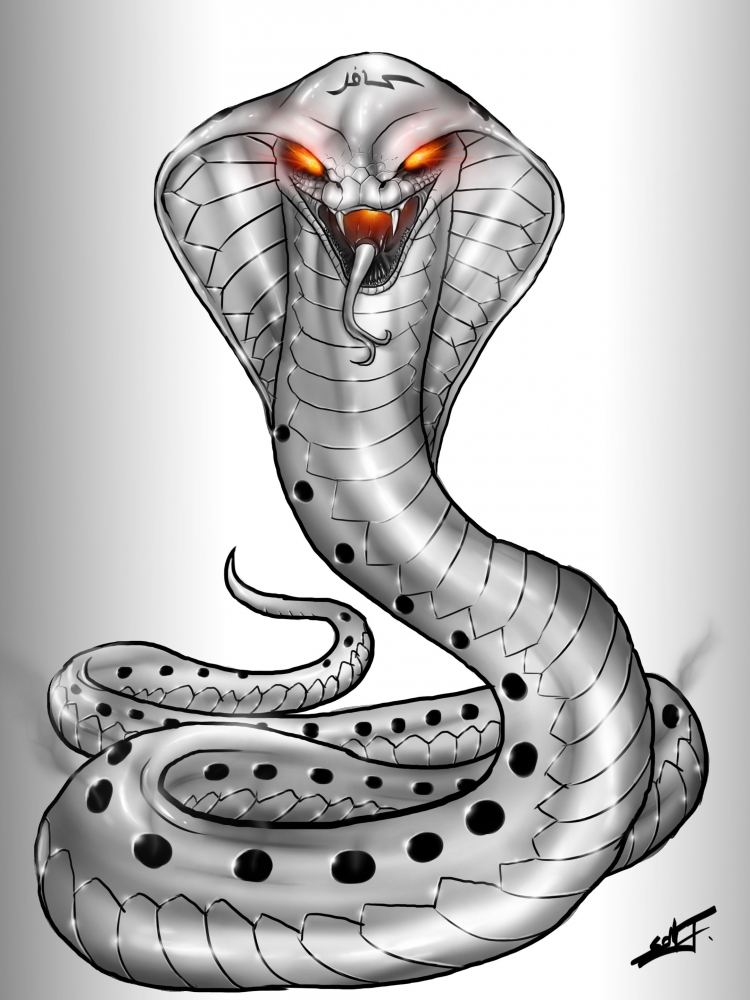 Нарисованная кобра