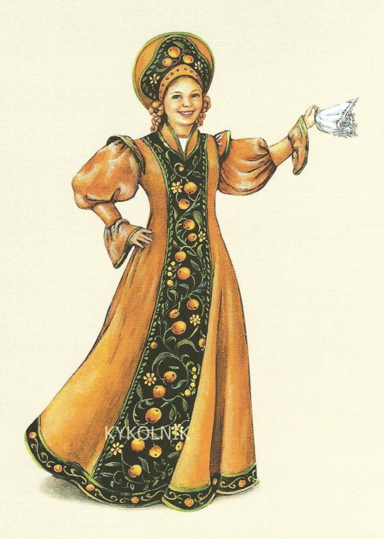 Русская красавица мультяшная