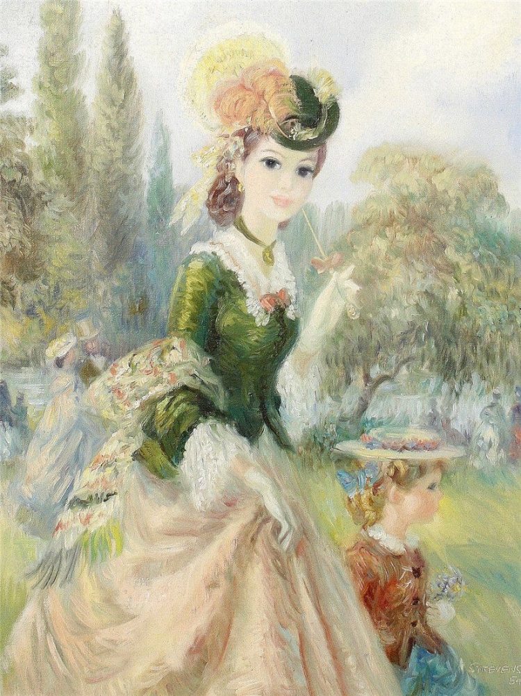 Барышня рисунок