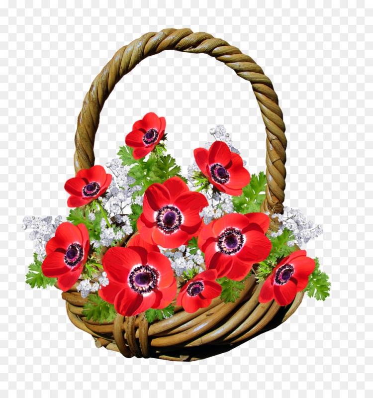 Детские корзинки с цветами