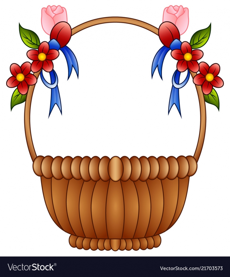 Корзинка для цветов для вырезания