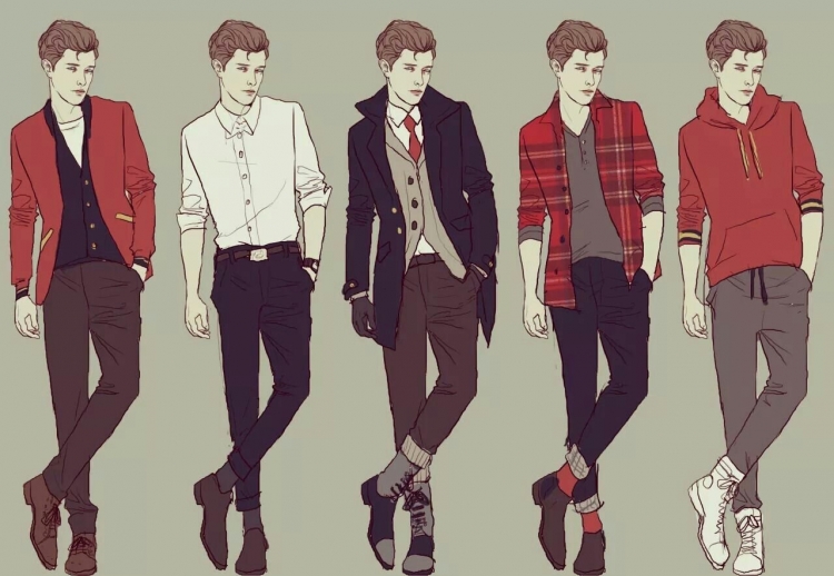 Рисунки мужской одежды