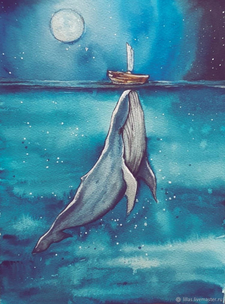 Кит рисунок