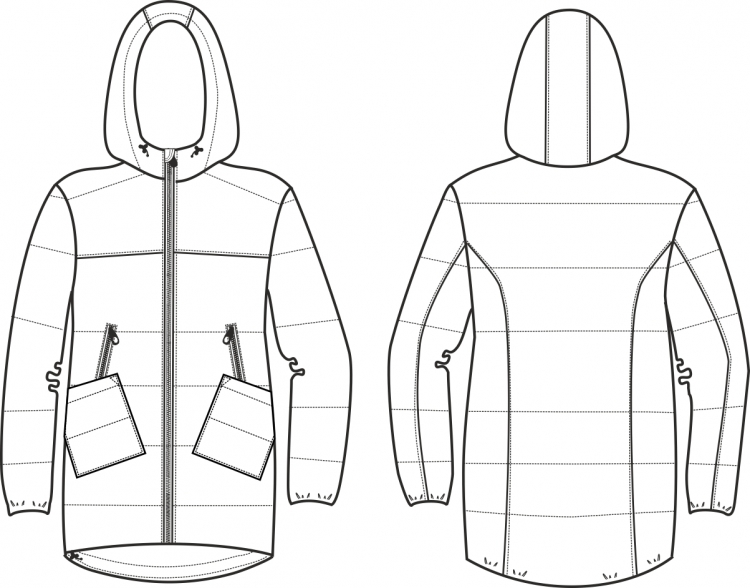 Технический рисунок куртки