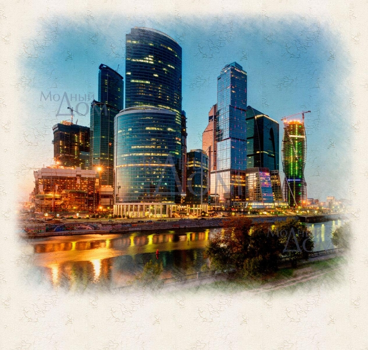 Стилизованная Москва Сити