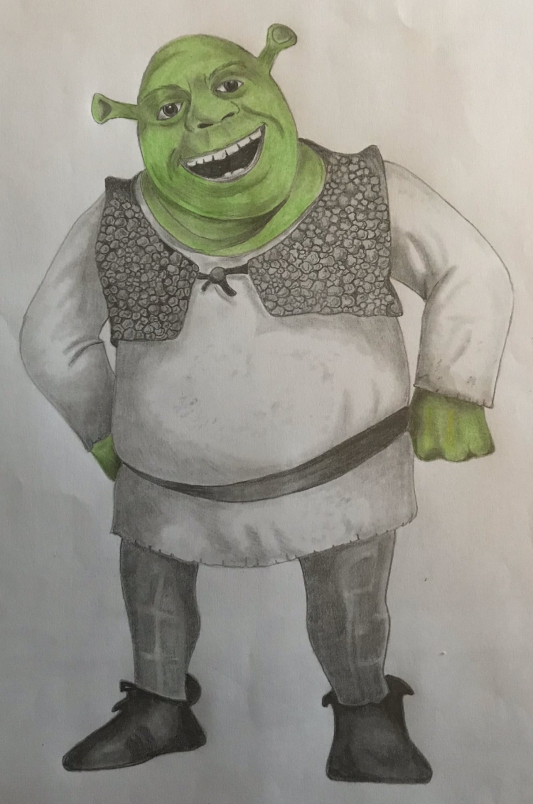 Шрек для рисования